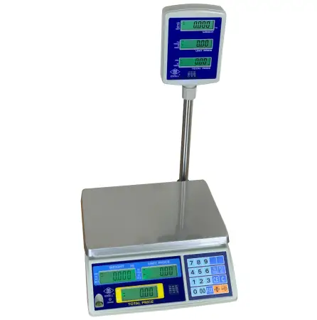 Click Here To Enlarge This Photo Of EXCELL FDP3-P DIGITAL RETAIL SCALES WITH TOWER DISPLAY