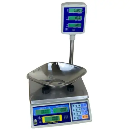 Click Here To Enlarge This Photo Of EXCELL FDP3-P DIGITAL RETAIL SCALES WITH TOWER DISPLAY