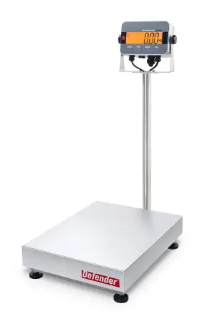 Click Here To Enlarge This Photo Of OHAUS DEFENDER 3000 STAINLESS FOOD INDUSTRY FLOOR SCALE - REDUCED